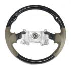 スクラムワゴン DG64W ガングリップステアリング ベージュレザー黒木目 ハンドル 内装 カスタムパーツ|マツダ【MAZDA】|カーパーツ・車種別