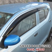 マツダ HB36S キャロル ドアバイザー 1台分セット ブラック スモークバイザー サイドバイザー 外装 カスタムパーツ|マツダ【MAZDA】|カーパーツ・車種別