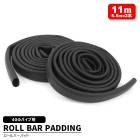 ロールバーパッド 40φ パイプ用 11m(5.5m×2本) ブラック 新品 汎用 黒 ロールケージパッド ソフトパッド ウレタン クッション 乗員保護 車検|汎用・その他|カーパーツ・車種別