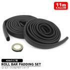 ロールバーパッド 40φ パイプ用 11m(5.5m×2本) & アセテートテープ セット 新品 ブラック 黒 汎用 ロールケージパッド ソフトパッド 車検|汎用・その他|カーパーツ・車種別