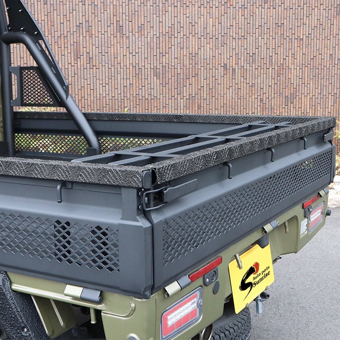 軽トラ　馬　アオリ　プロテクター　ステン 軽トラ 荷台 ハイゼット プロテクター ガード ダイハツ 鏡面