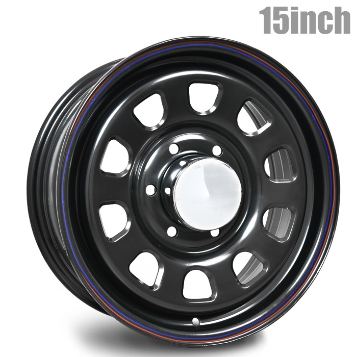 15インチ デイトナホイール 4本セット 【15×6.5J+38 6H PCD139.7