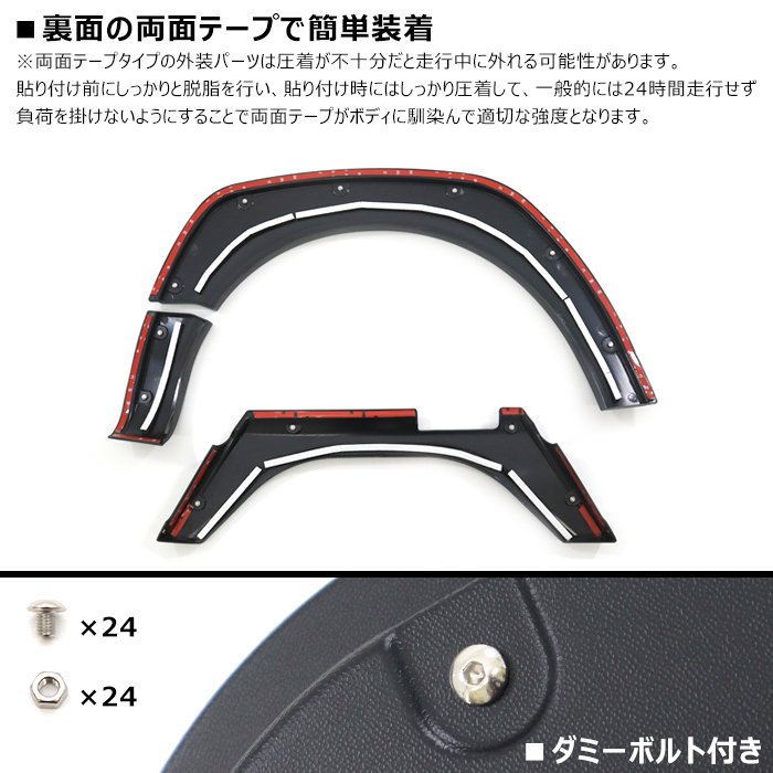 サンバートラック S500J S510J オーバーフェンダー 貼り付けタイプ