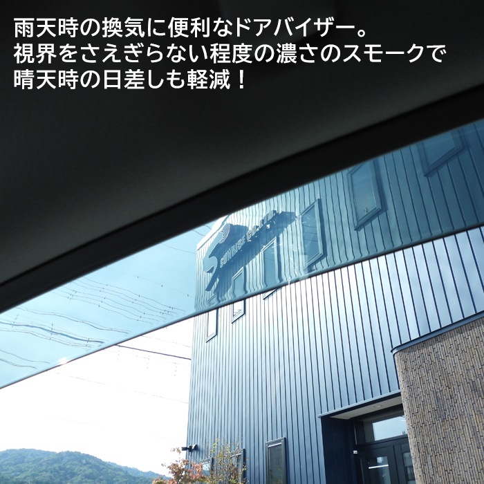 新型 60系 プリウス ドアバイザー 1台分セット スモーク