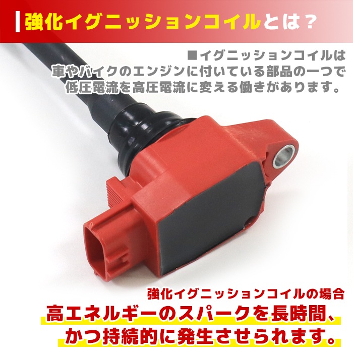 イリジウム スパークプラグ & 強化イグニッションコイル 3セット