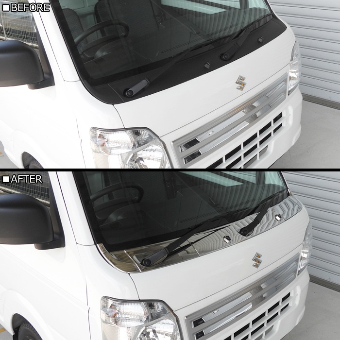 スズキ キャリイ DA16T メッキ ワイパーパネル ガーニッシュ 3分割