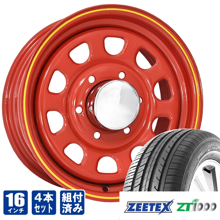 デイトナ 16インチ レッド ZEETEX ZT1000 215/65R16 98V 200系