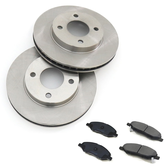 フロント ブレーキ ディスクローター & ブレーキパッド 左右セット