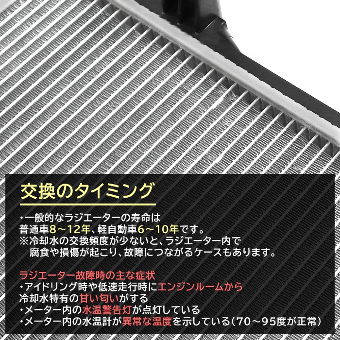 ラジエーター 1本 17700-83G50 互換品 Kei Works TA-HN22S