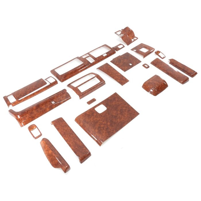 ハイゼットトラック 500系 前期 インテリアパネル 茶木目 18点 ハイゼットトラック 500系 前期 インテリアパネル 茶木目 18点