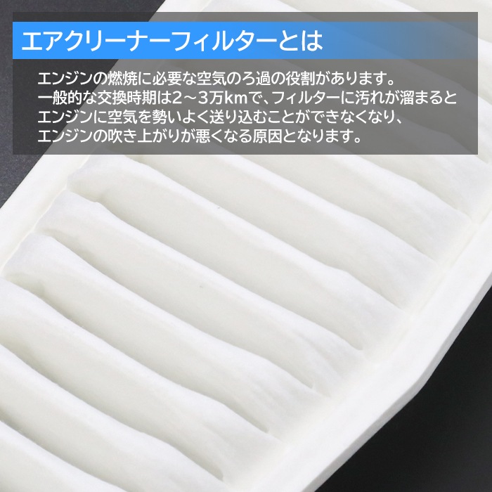 エアフィルター エアクリーナー 17801-28010 AY120-TY048 互換品 半年