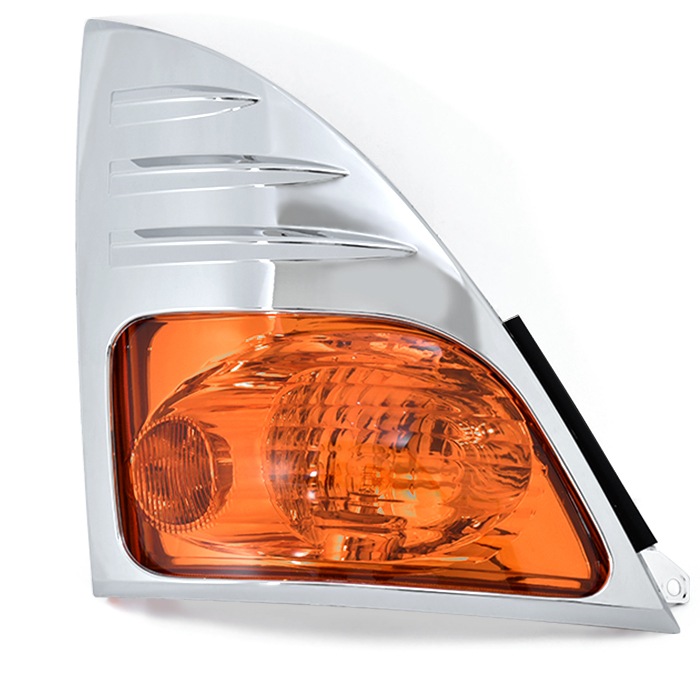 デコトラ　ウィンカーカバー　日野トラック 日野 レンジャープロ メッキ ウィンカーカバー ガーニッシュ 左右