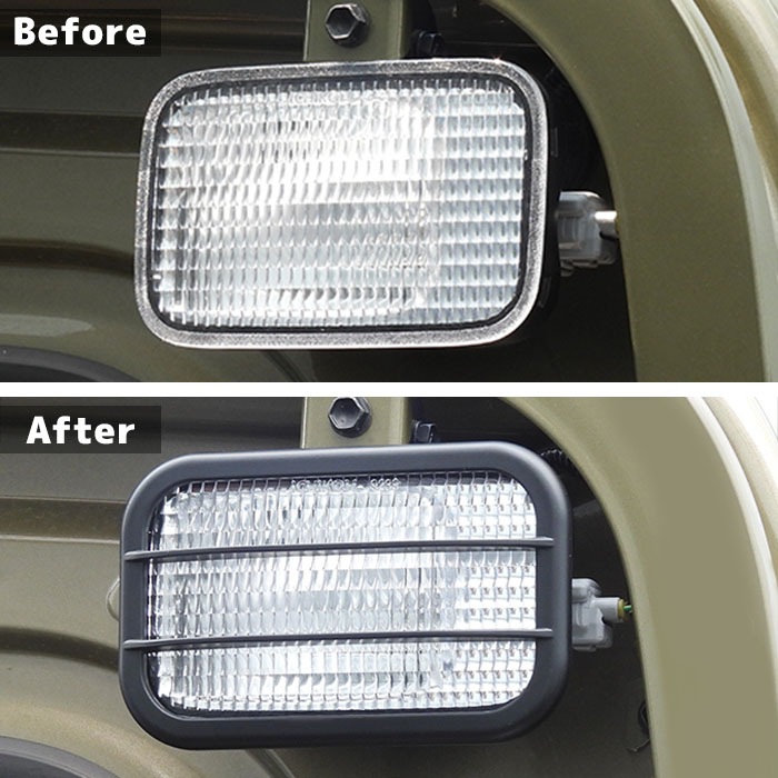 ハイゼットトラック S200系 S500系 ワークライトガーニッシュ ブラック