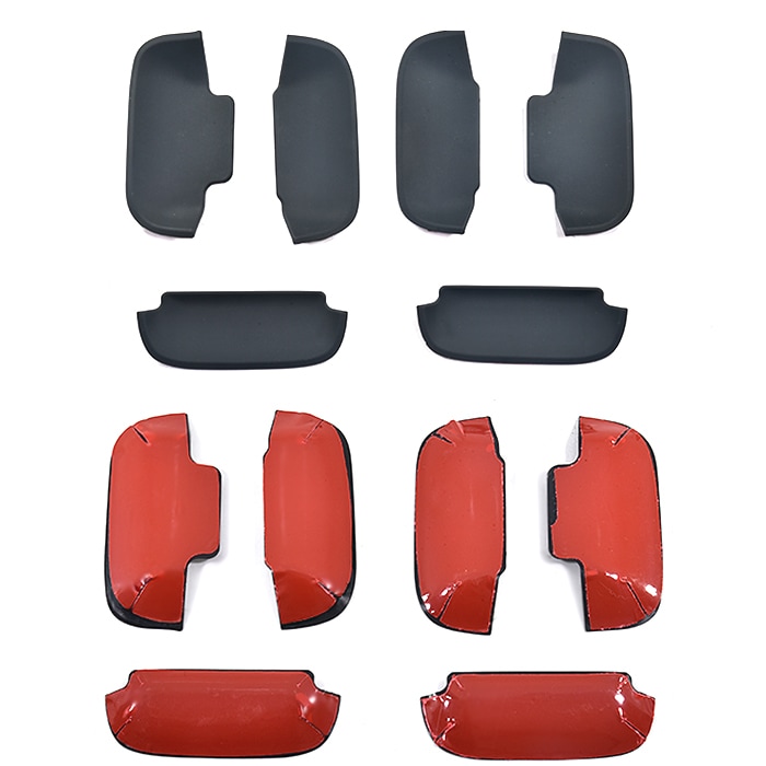 ハイゼット デッキバン S300系 ドアハンドルプロテクター ブラック 6P