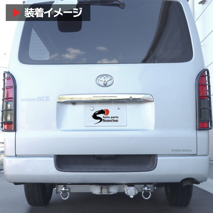 ■200系ハイエース■　本物カーボンリアゲートカバー　 ハイエース リアゲート カバー リアゲート ガーニッシュ