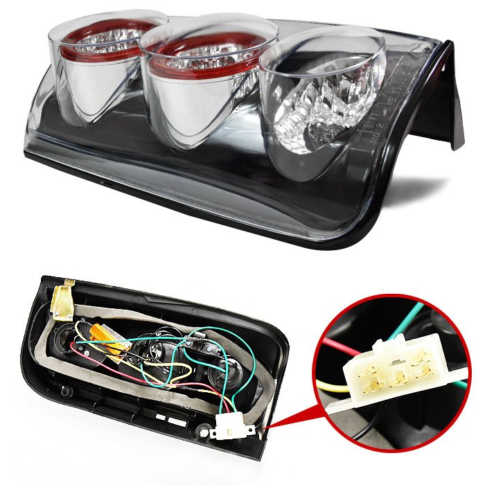 【COLIN/コーリン】テールランプ スーパーユーロ(BK) 100系 ハイエースバン [TT100ACE-B-CFB-02] ハイエース 100系 ledテールの通販