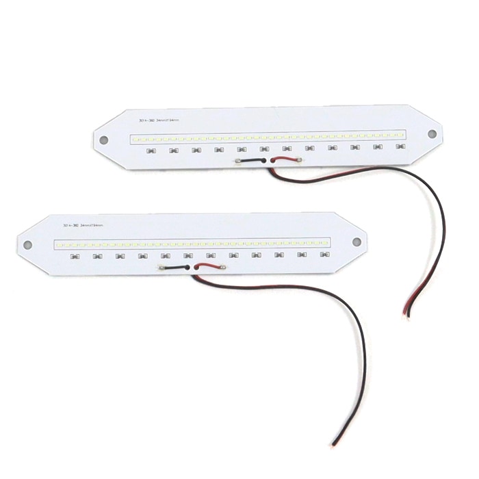 50プリウス　ヘリオス（モデリスタ風）フロントスポイラー用LEDパーツ HELIOS 50系 プリウス LED付き フロントハーフ スポイラー 未