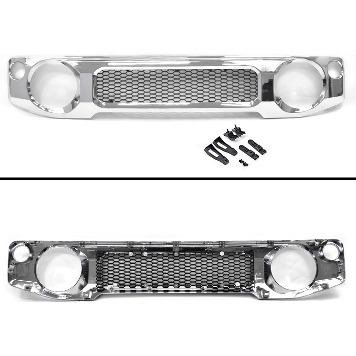 ジムニー JB64W JB74W メッキ ファインメッシュ フロントグリル
