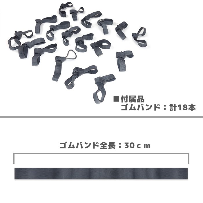 トラック 荷台シート 2.3m × 3.6m ブラック ゴムバンド付き 1.5t