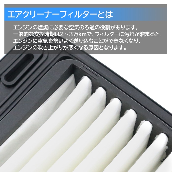 エアフィルター エアクリーナー 13780-58J50 17801-21030 互換品 6ヵ月