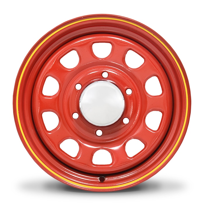 デイトナ 16インチ レッド MUDSTAR 215/65R16 RADIAL M/T ホワイト