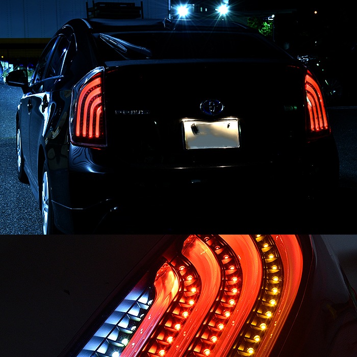 HELIOS ZVW30系 プリウス LEDビーム テールランプ 左右セット