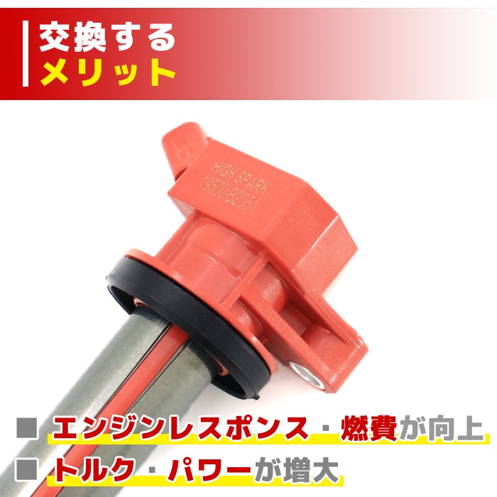 イリジウム スパークプラグ & 強化イグニッションコイル 3セット