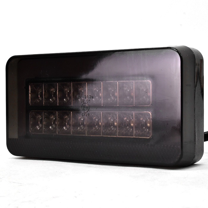 汎用 トラック 24V 12V LED ファイバー テールランプ スモーク 2個 