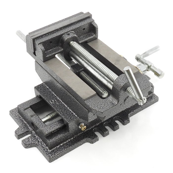 スライド クロスバイス 125 mm 左右 スライド式 万力 卓上 DIY 作業台 固定工具 作業工具 締付工具 前後 整備 修理 鈑金 溶接 日曜 大工 新品 スライド クロスバイス 125 mm 左右 スライド式