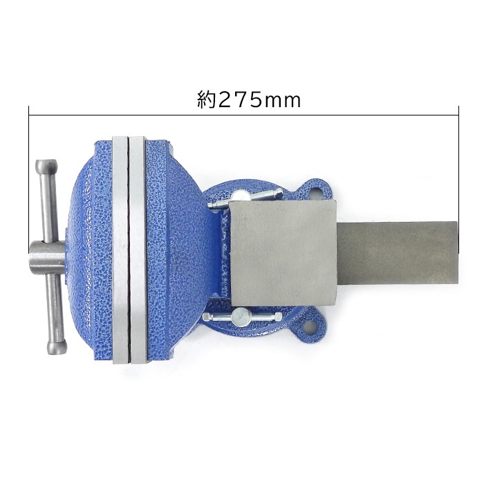 万力 回転式 リードバイス 125mm バイス バイス台 DIY 卓上万力 