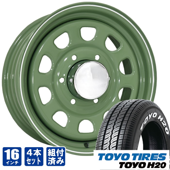 TOYO TIRES H20 215/65R16 タイヤ 4本セット ハイエース TOYO TIRES 送料無料 中古 トーヨー H20 ホワイトレター 215