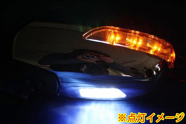 200系ハイエース LEDウィンカー ドアミラー 左右セット 058 ホワイト