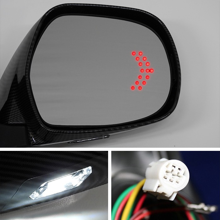 ドアミラー エアロミラー LED カーボンルック 電動格納 左ハンドル BMW 3シリーズ E46 2ドア ドアミラー エアロミラー LED カーボンルック 電動格納 ミラー面電動