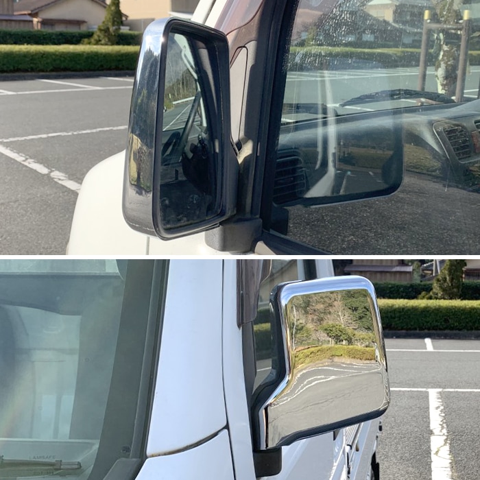 日産 DR17V NV100 クリッパーバン メッキ ドアミラーカバー 左右セット 