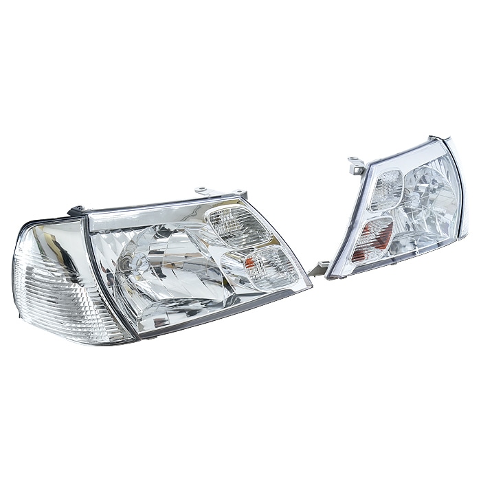 10系 16系 グランドハイエース 純正タイプ ヘッドライト & フルクリア