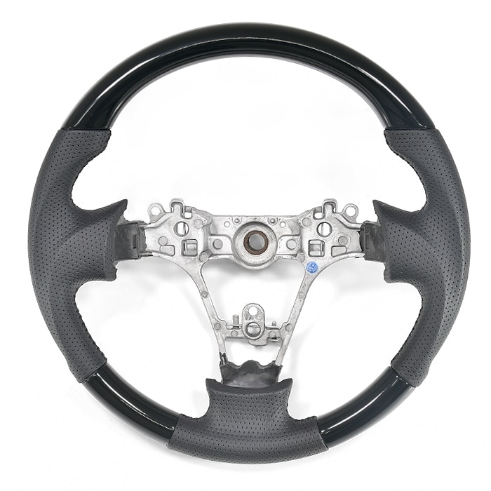 ステアリング・ハンドル関連用品 純正交換 コンビステアリング ブラックレザー ガングリップ -ダイハツ