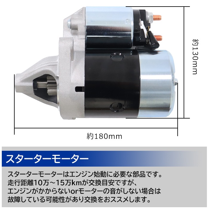スズキ ジムニー JA11 JA12 JA22 JA71 スターターモーター セル