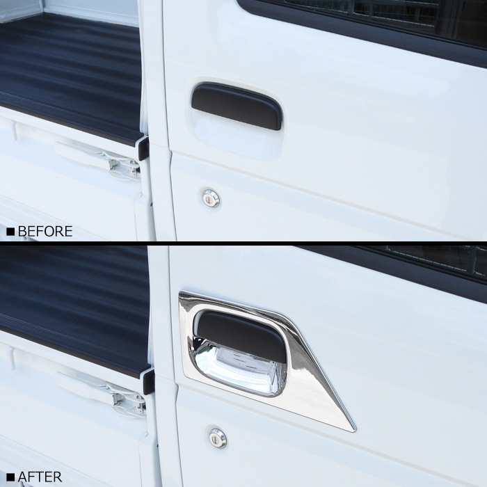 三菱 ミニキャブトラック DS16T メッキ ドアハンドルガーニッシュ 左右