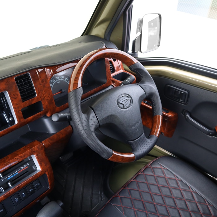 ハイゼットトラック S500P S510P 前期 ガングリップステアリング 茶