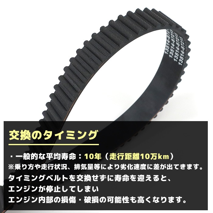 タイミングベルト & テンショナー 13514-87215 13505-87206