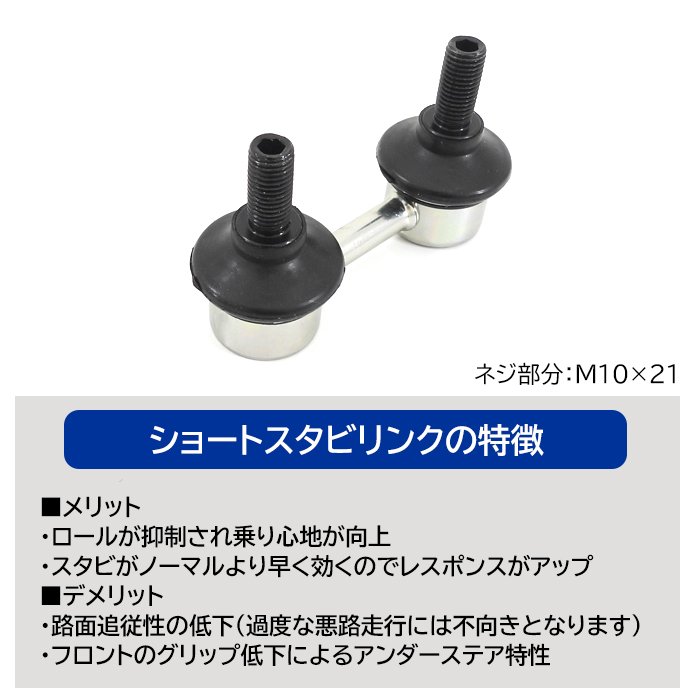 すやん⭐︎ショートスタビリンク⭐︎2〜2.5インチ用 スズキ ジムニー JB64W JB74W ショート スタビライザーリンク 2