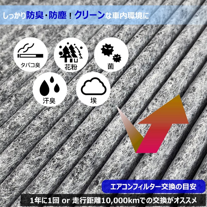 活性炭 エアコンフィルター D09W-61-J6X D09V-V9-030A 6ヵ月保証 AC
