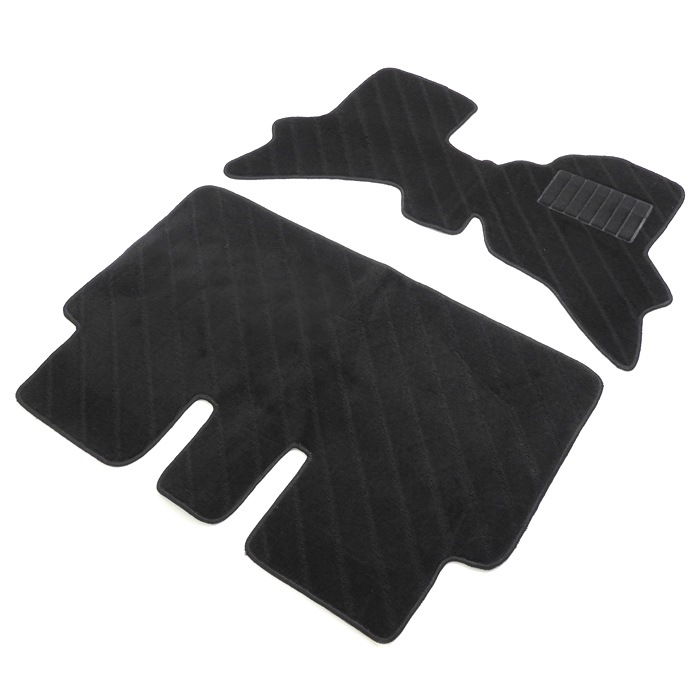 DA64W エブリイワゴン AT車 フロアマット 織柄ブラック 2点セット