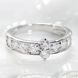 pt900 テン ダイヤモンド エタニティリング【1.0ct】
