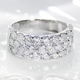 pt900ダイヤモンド パヴェ エタニティリング【2.0ct】☆28石・トータル2.0カラットcsr0108