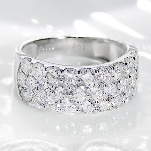 pt900ダイヤモンド パヴェ エタニティリング【2.0ct】☆28石・トータル2.0カラットcsr0108
