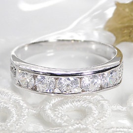 pt900 ダイヤモンド エタニティリング【1.0ct】