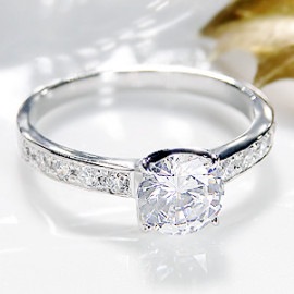 pt950 ダイヤモンド リング【1.18ct 】【中央宝石研究所鑑定書】中石大粒1カラット！