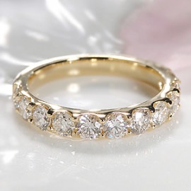 K18YG ダイヤモンド エタニティリング 【 1.5ct】