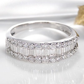 pt900　1.0ct ダイヤモンド リング|リング